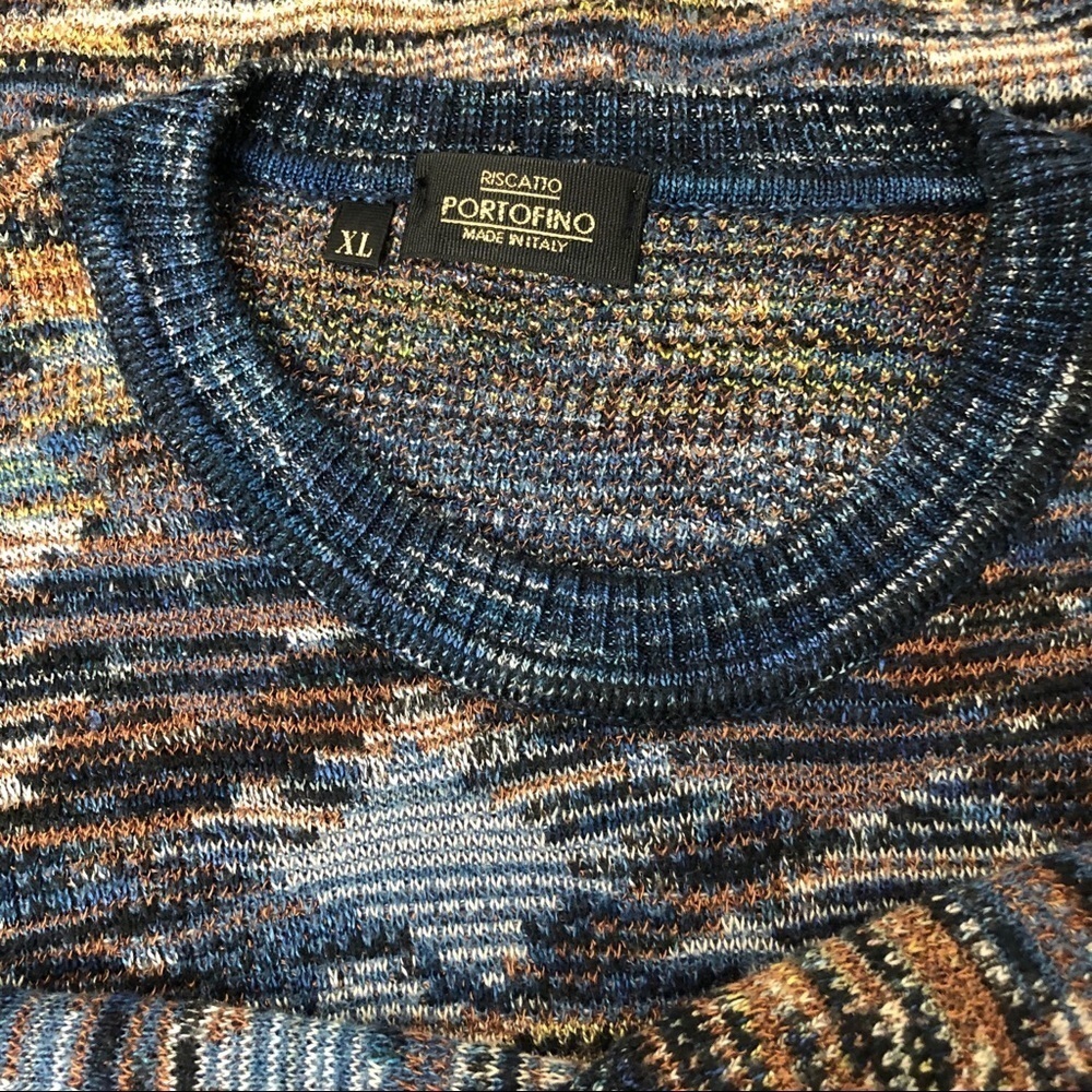 Men’s Riscatto Portofino Multicolor Sweater XL - Picture 4 of 4